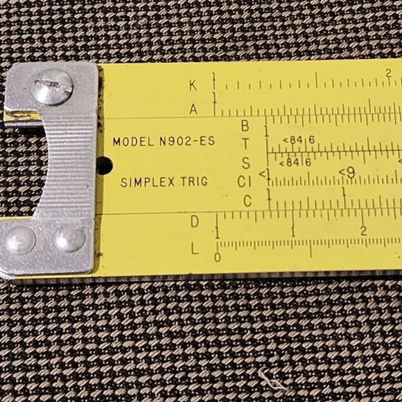 Vintage Pickett N902-ES Simplex Trig Slide Rule with slip case and manual - Picture 2 of 6